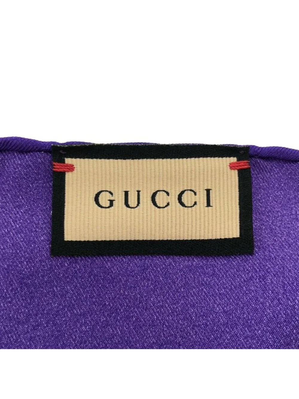 Gucci Silk Scarf Purple
